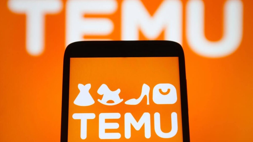 Temu logo a mobilní telefon - recenze a hodnocení z osobních zkušeností