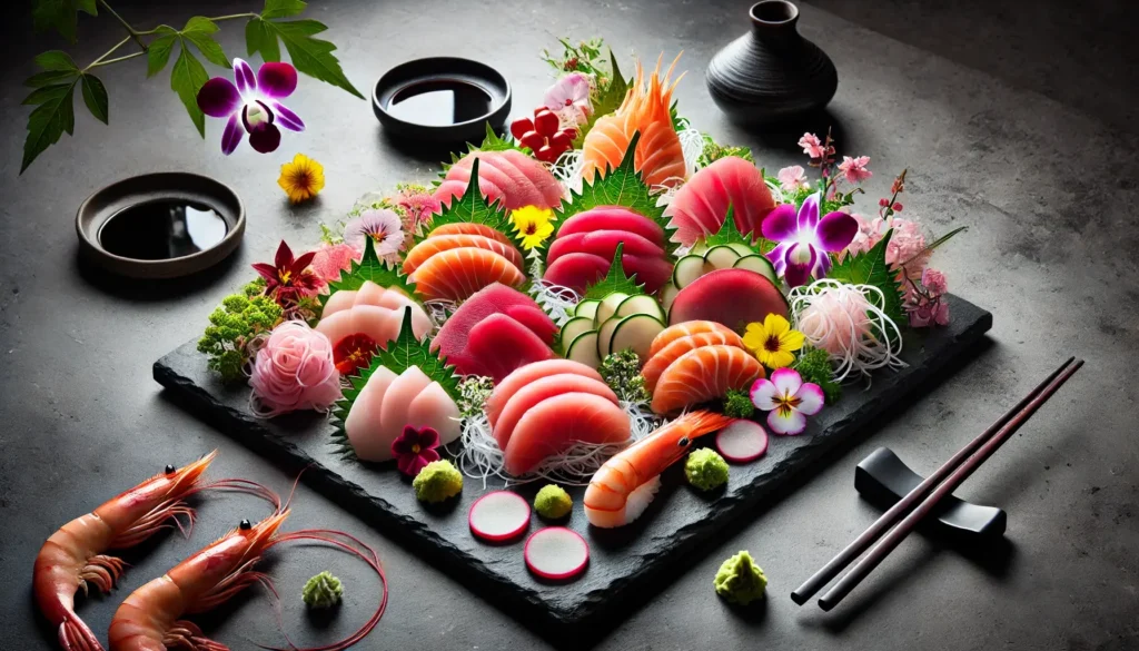 Sashimi talíř sushi