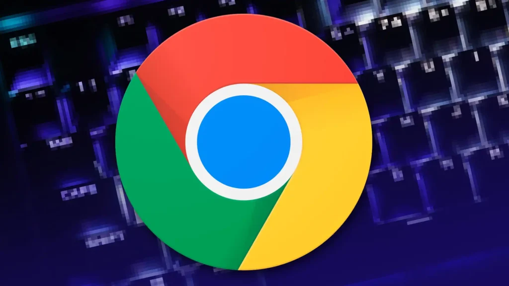 Logo Google Chrome, ideální pro použití s CyberGhost VPN pro bezpečné a anonymní surfování na internetu.