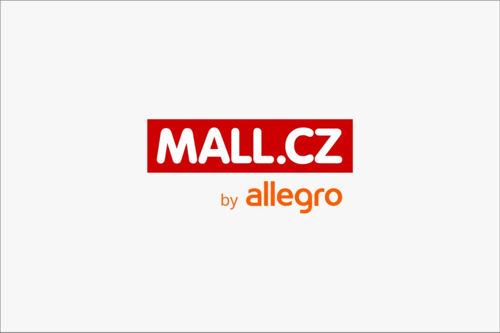 Logo Mall.cz ve spojení s Allegro, jedním z největších online obchodů ve střední a východní Evropě.