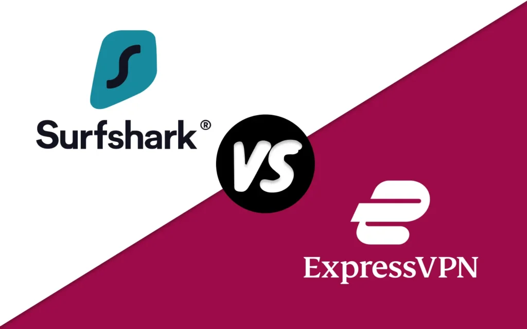 Porovnání VPN služeb: Surfshark vs. ExpressVPN - srovnání log obou poskytovatelů, které ukazuje přímý souboj mezi dvěma populárními VPN.