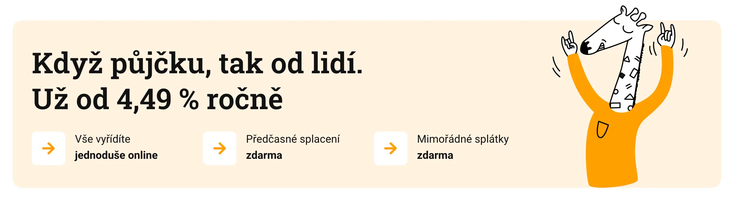 Rychlá půjčka od Zonky s nízkým úrokem od 4,49% ročně.